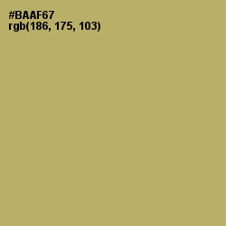 #BAAF67 - Gimblet Color Image