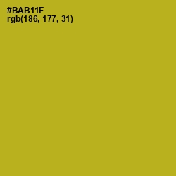 #BAB11F - Sahara Color Image