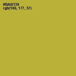 #BAB139 - Lemon Ginger Color Image