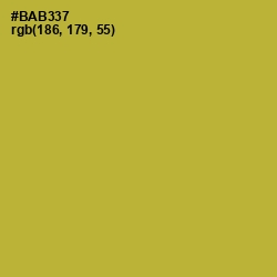 #BAB337 - Lemon Ginger Color Image