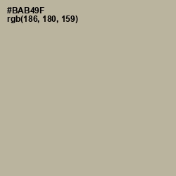 #BAB49F - Heathered Gray Color Image