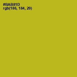 #BAB81D - Sahara Color Image