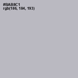 #BAB8C1 - French Gray Color Image