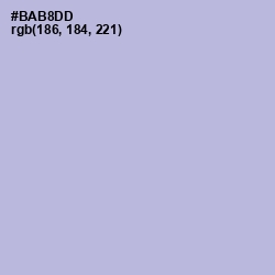 #BAB8DD - Blue Haze Color Image