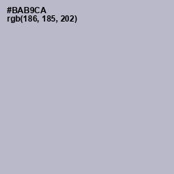 #BAB9CA - French Gray Color Image