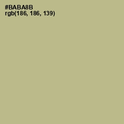 #BABA8B - Swamp Green Color Image