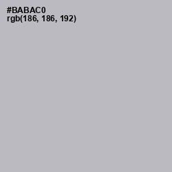 #BABAC0 - French Gray Color Image