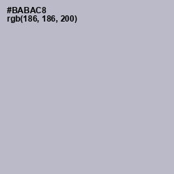 #BABAC8 - French Gray Color Image