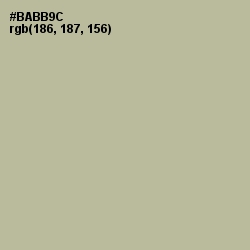 #BABB9C - Heathered Gray Color Image