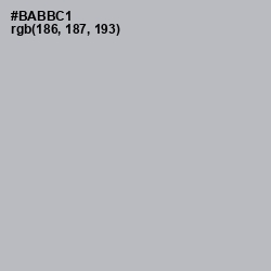 #BABBC1 - French Gray Color Image