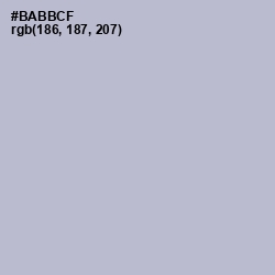 #BABBCF - French Gray Color Image