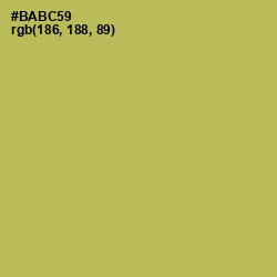 #BABC59 - Olive Green Color Image