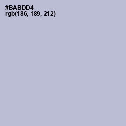 #BABDD4 - Lavender Gray Color Image