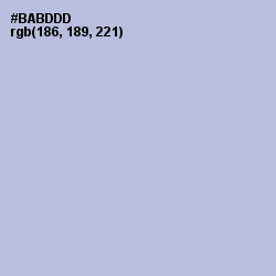 #BABDDD - Blue Haze Color Image