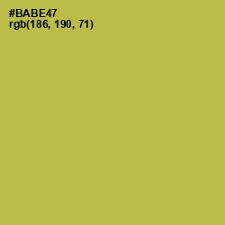 #BABE47 - Olive Green Color Image