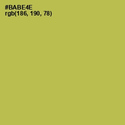 #BABE4E - Olive Green Color Image