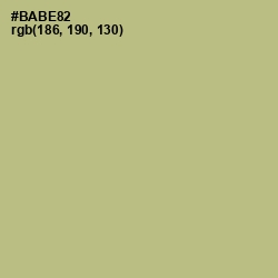 #BABE82 - Swamp Green Color Image