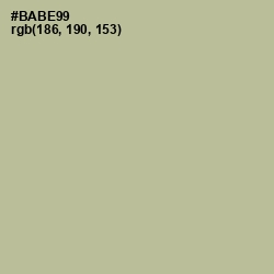 #BABE99 - Heathered Gray Color Image