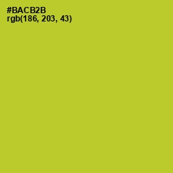 #BACB2B - Key Lime Pie Color Image