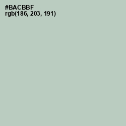 #BACBBF - Clay Ash Color Image