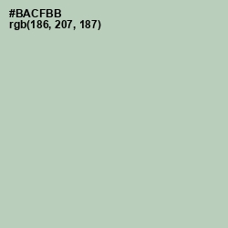 #BACFBB - Clay Ash Color Image