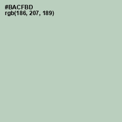 #BACFBD - Clay Ash Color Image