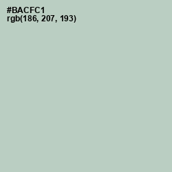 #BACFC1 - Powder Ash Color Image
