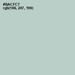 #BACFC7 - Powder Ash Color Image