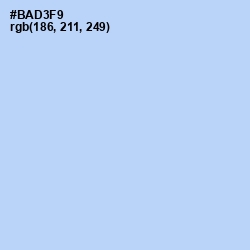 #BAD3F9 - Spindle Color Image