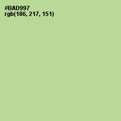 #BAD997 - Moss Green Color Image