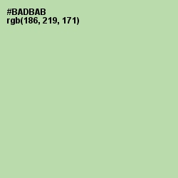 #BADBAB - Moss Green Color Image