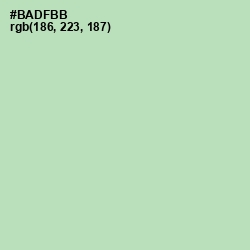 #BADFBB - Gum Leaf Color Image