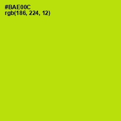 #BAE00C - Inch Worm Color Image