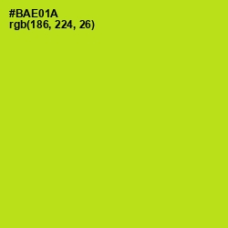 #BAE01A - Inch Worm Color Image