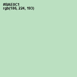 #BAE0C1 - Fringy Flower Color Image