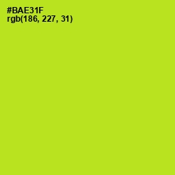 #BAE31F - Inch Worm Color Image