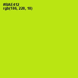 #BAE412 - Inch Worm Color Image
