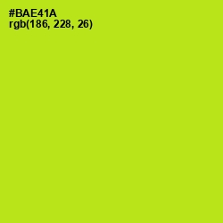 #BAE41A - Inch Worm Color Image