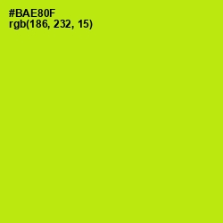 #BAE80F - Inch Worm Color Image