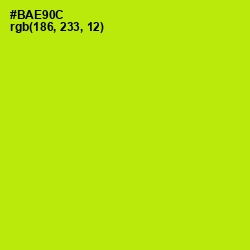 #BAE90C - Inch Worm Color Image