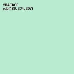 #BAEACF - Fringy Flower Color Image
