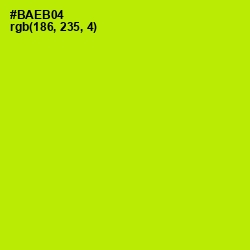 #BAEB04 - Inch Worm Color Image