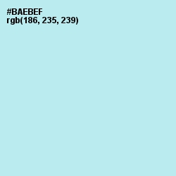 #BAEBEF - Powder Blue Color Image