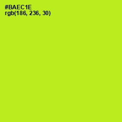 #BAEC1E - Inch Worm Color Image