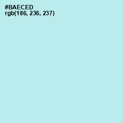 #BAECED - Powder Blue Color Image