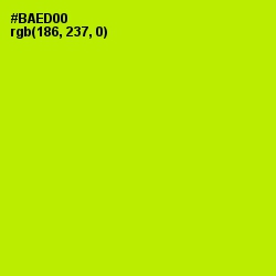 #BAED00 - Lime Color Image