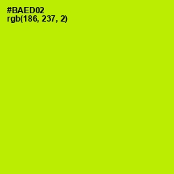 #BAED02 - Lime Color Image