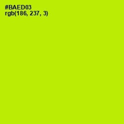 #BAED03 - Lime Color Image