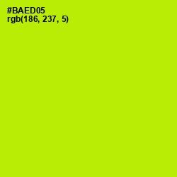 #BAED05 - Lime Color Image