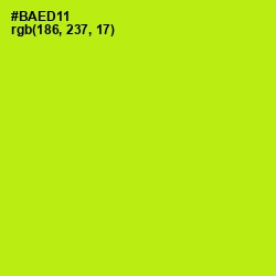 #BAED11 - Inch Worm Color Image